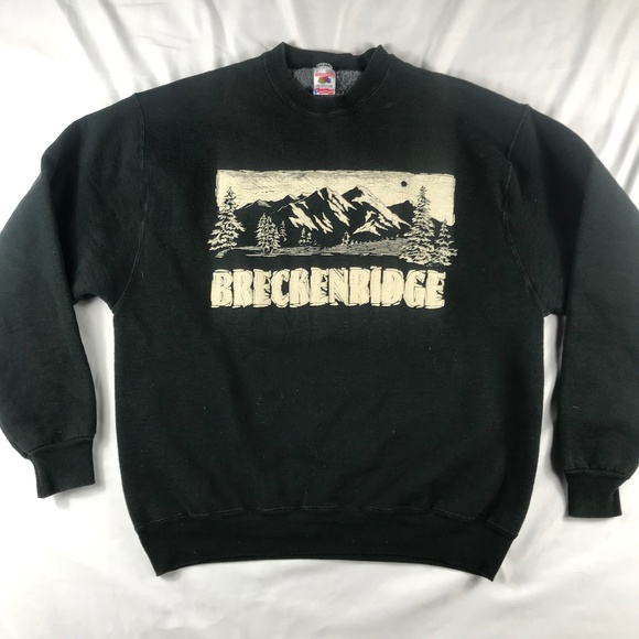 VTG Breckenridge Colorado Mens Large Sweatshirt - Picture 1 of 4